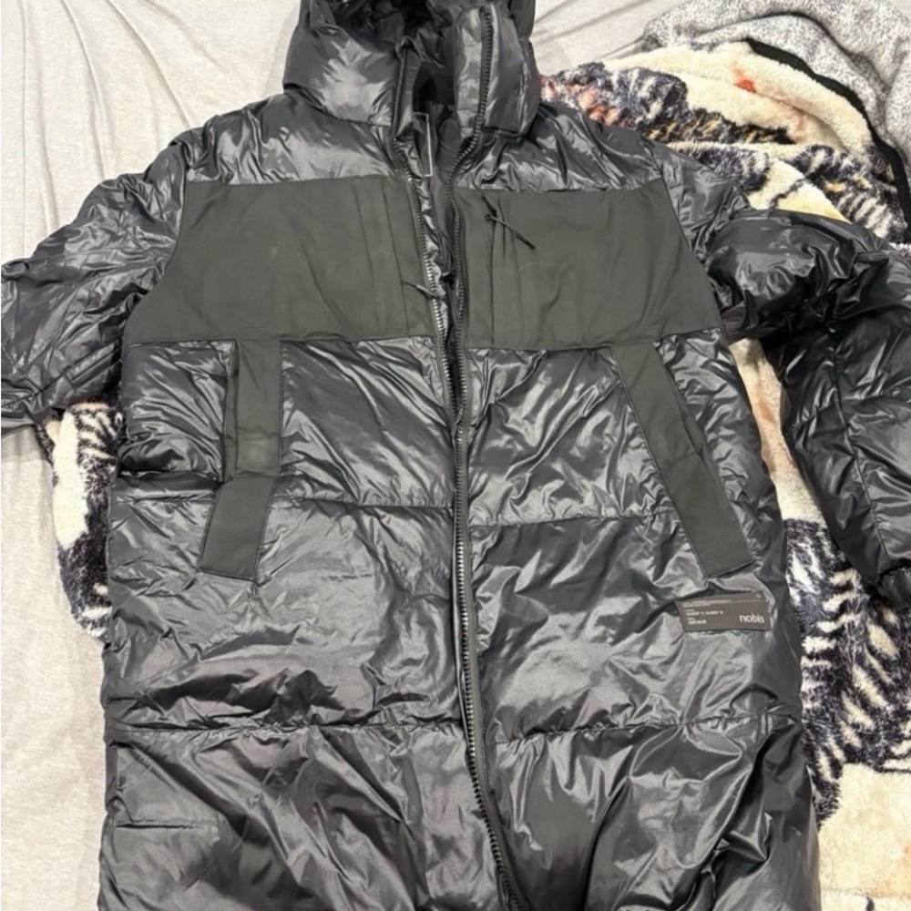 Nobis Neelix Men's Long Puffer Jacket In Black